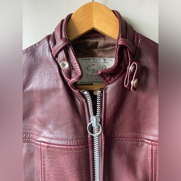 Oxblood vintage leather jacket - Picture 7 of 16